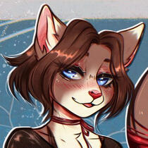closeup of Lux's cat fursona